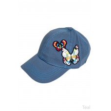 ScarvesMe C.C Cotton Unisex Multi Color Butterfly Embroidered Baseball Hat Cap  eb-61132719